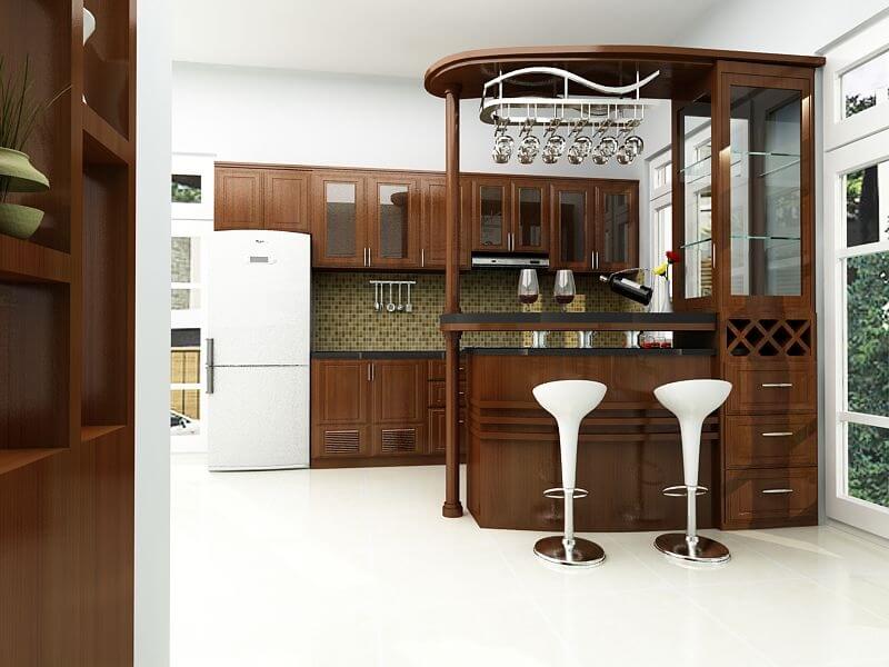 Tủ rượu quầy bar gỗ - Sự lựa chọn lý tưởng cho không gian hiện đại