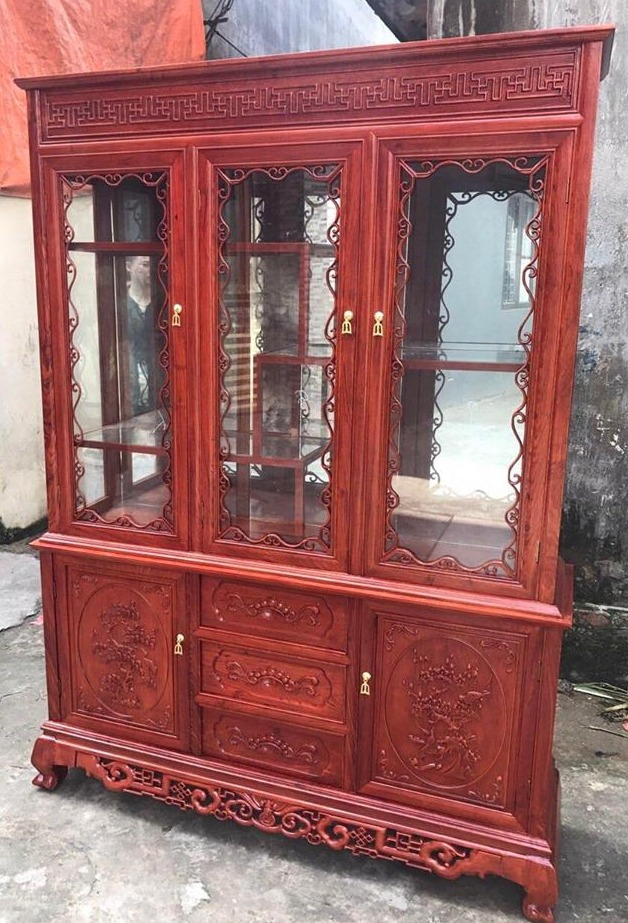 tủ rượu gỗ gụ